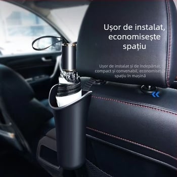 Mașină umbrelă raft mașina spate scaun umbrelă suport umbrelă capac depozitare butoi cârlig clip cutie de depozitare impermeabilă