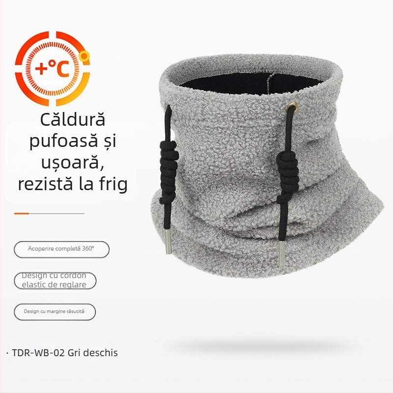 Ruidong toamna și iarna eșarfă de schi rezistentă la vânt mască de echitație în aer liber mască de protecție pentru față completă set de gât cald eșarfă rezistentă la frig cu căptușeală din fleece