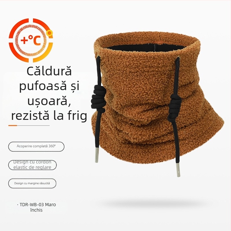 Ruidong toamna și iarna eșarfă de schi rezistentă la vânt mască de echitație în aer liber mască de protecție pentru față completă set de gât cald eșarfă rezistentă la frig cu căptușeală din fleece