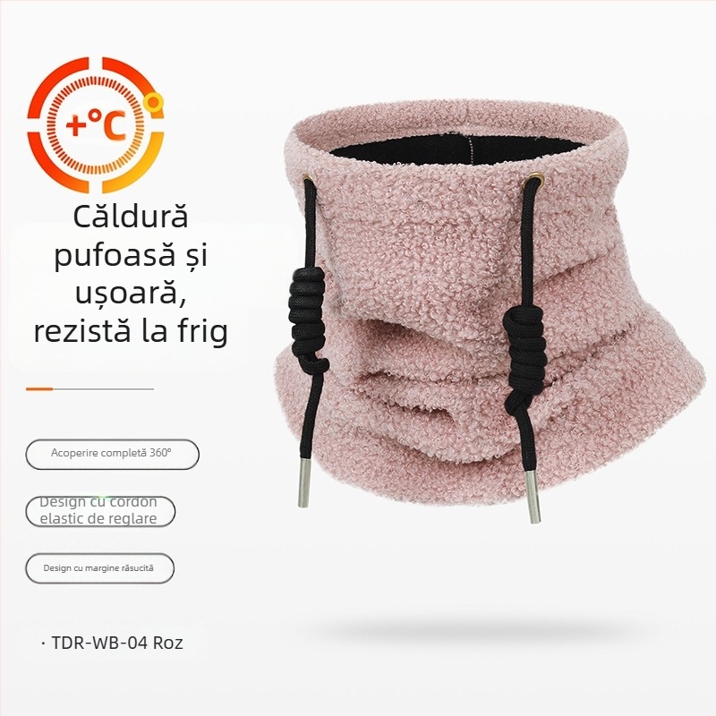 Ruidong toamna și iarna eșarfă de schi rezistentă la vânt mască de echitație în aer liber mască de protecție pentru față completă set de gât cald eșarfă rezistentă la frig cu căptușeală din fleece