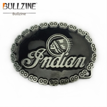 Cataramă de curea BULLZINE din aliaj de zinc pentru motocicletă indiană, lanț, 03137, cataramă de curea retro casual