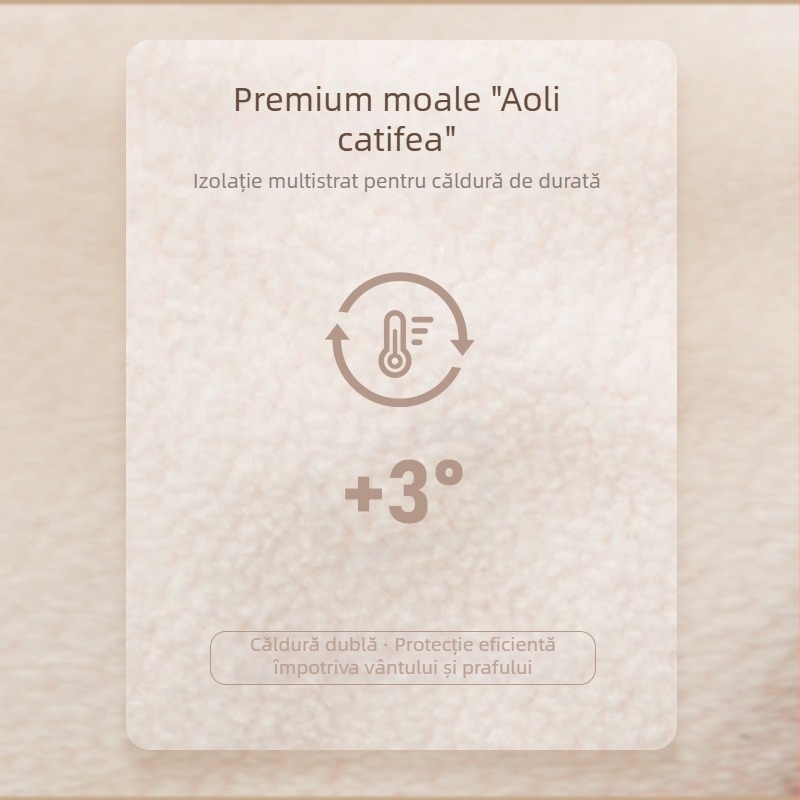 Mască de iarnă caldă căptușită catifea îngroșată rezistentă la vânt, rezistentă la frig, deschisă, respirabilă, care acoperă întreaga față, sporturi în aer liber, călărie