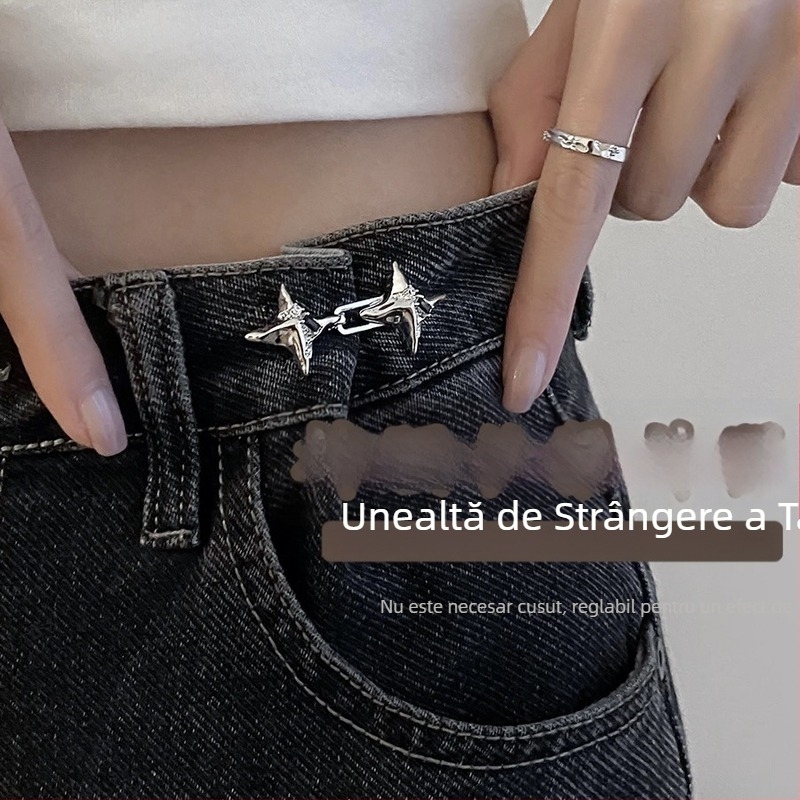 Four Mans Star Butterfly Bow Talie Strângerea Artefactului Dimensiune Reglabilă Schimbare Nasturi Talie Fixe