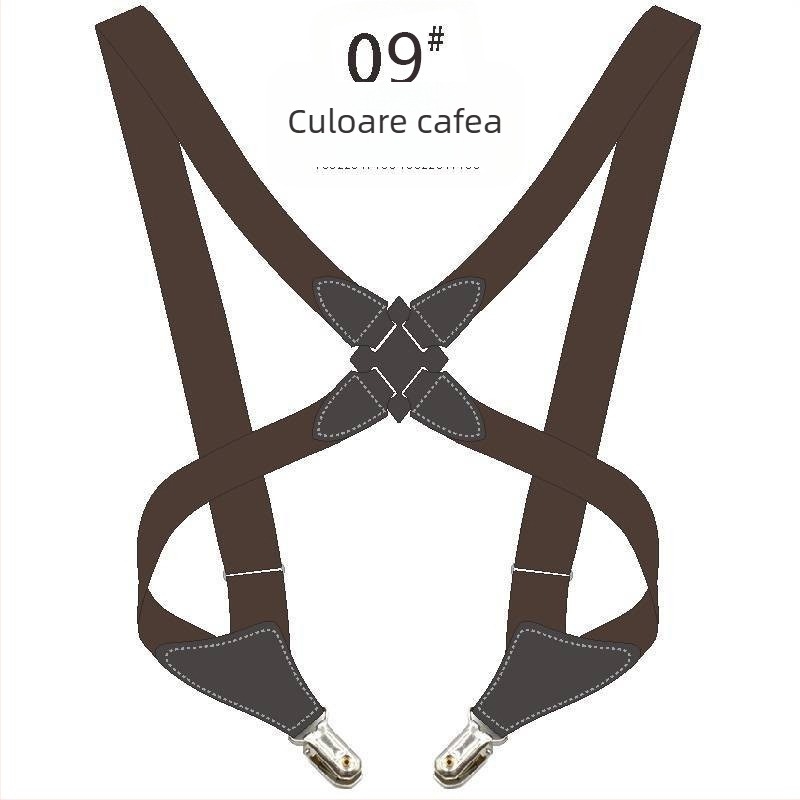 Sursă transfrontalieră Amazon, toc curea elastică, clemă laterală, clemă încrucișată, bretele pentru bărbați și femei pentru adulți