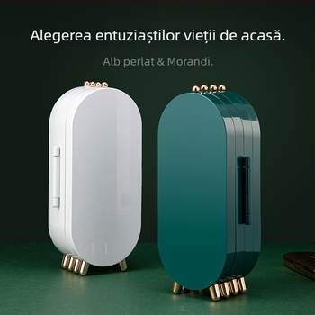 Cutie de bijuterii de birou de lux, proiectată manual, ușoară, cutie de depozitare pentru cercei, cercei, bijuterii, cutie de bijuterii multistrat rezistentă la praf