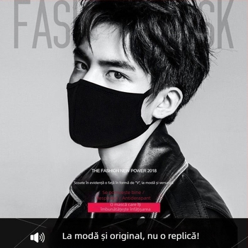 Mască de bumbac lavabilă, subțire, personalizată, stereo, pentru bărbați și femei, mască de praf pentru călătorii în aer liber, vânzare directă din fabrică