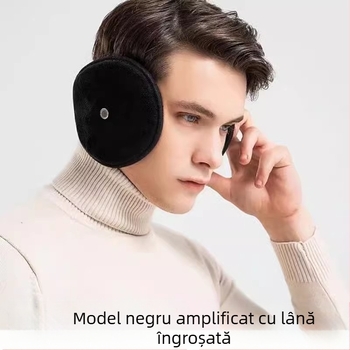 Căști pentru urechi, căști calde din lână pură, căști pentru bărbați și femei, protecție pentru urechi, anti-îngheț, îngroșate, rezistente la vânt și frig, toamna și iarna