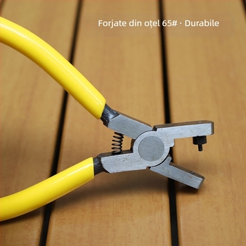 Clește mini de perforat curea de 5 inch, clemă de deschidere pentru curea de ceas, clește de perforat piele, instrument DIY pentru deschiderea pielii