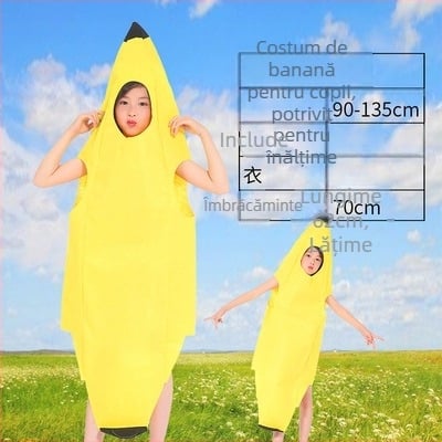 Costum de fructe pentru copii, legume, grădiniță, spectacol de modă ecologic, Halloween, dovleac, costum de scenă