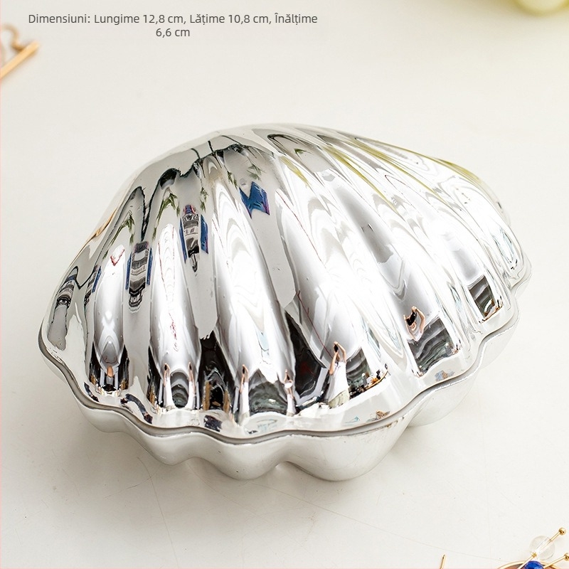 Cutie de bijuterii din ceramică roz, direct din fabrică, cu glazură de perle, cutie de depozitare a bijuteriilor, comodă, cadouri creative pentru casă