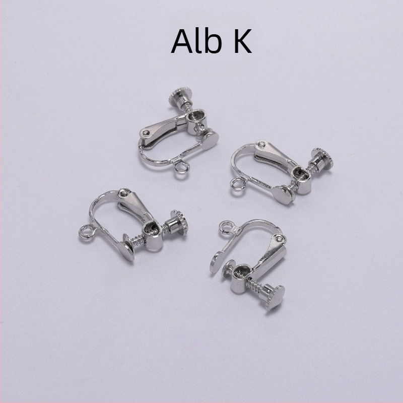 Clipuri pentru cercei din metal, cupru, fără orificiu pentru ureche, 15 * 13 mm, accesorii DIY lucrate manual, material pentru cercei