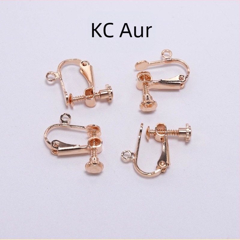 Clipuri pentru cercei din metal, cupru, fără orificiu pentru ureche, 15 * 13 mm, accesorii DIY lucrate manual, material pentru cercei