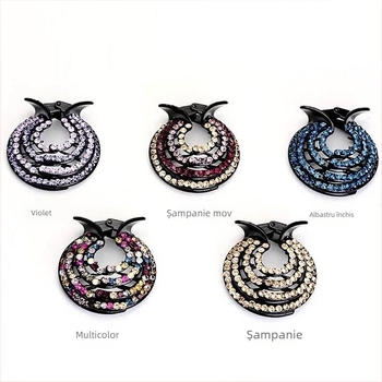Accesorii de păr cu jumătate de minge în stil coreean, clip de prindere, agrafă distinctivă, agrafă de păr pentru adulți, stras, clip de top pentru femei, accesorii de păr, păr simplu cu disc, coadă de cal