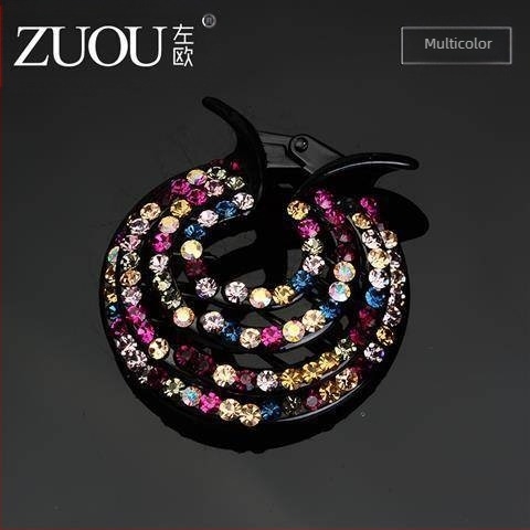Accesorii de păr cu jumătate de minge în stil coreean, clip de prindere, agrafă distinctivă, agrafă de păr pentru adulți, stras, clip de top pentru femei, accesorii de păr, păr simplu cu disc, coadă de cal