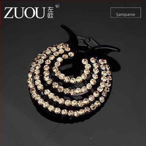 Accesorii de păr cu jumătate de minge în stil coreean, clip de prindere, agrafă distinctivă, agrafă de păr pentru adulți, stras, clip de top pentru femei, accesorii de păr, păr simplu cu disc, coadă de cal