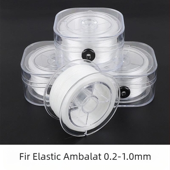 Brățară cu șir de perle elastice din cauciuc, rezistentă la uzură, de vânzare cu amănuntul, cu linie ultra-fină, cu șir de mărgele, realizată manual