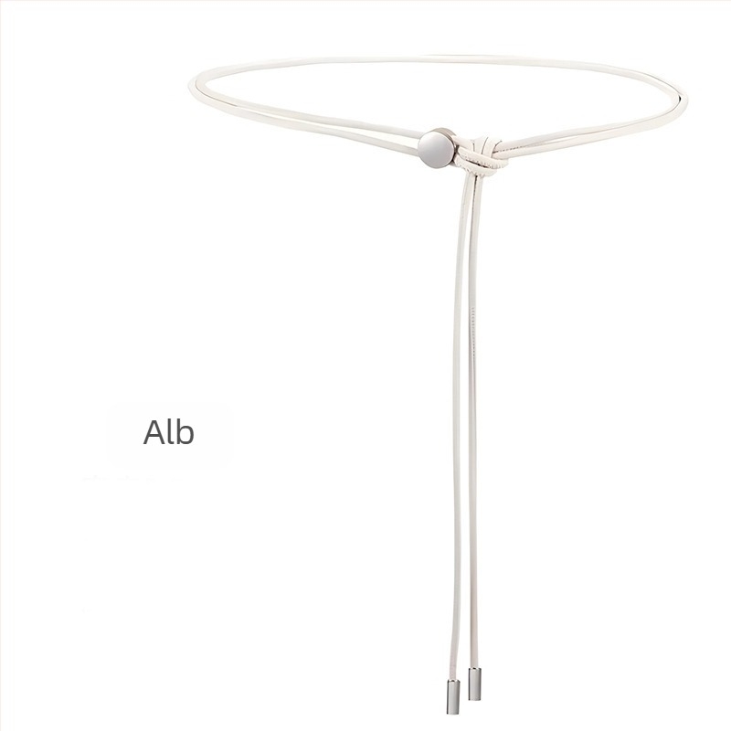 Curea subțire cu nod moale pentru femei, rochie de vară decorativă simplă, cataramă de primăvară, cu coardă multicoloră pentru talie