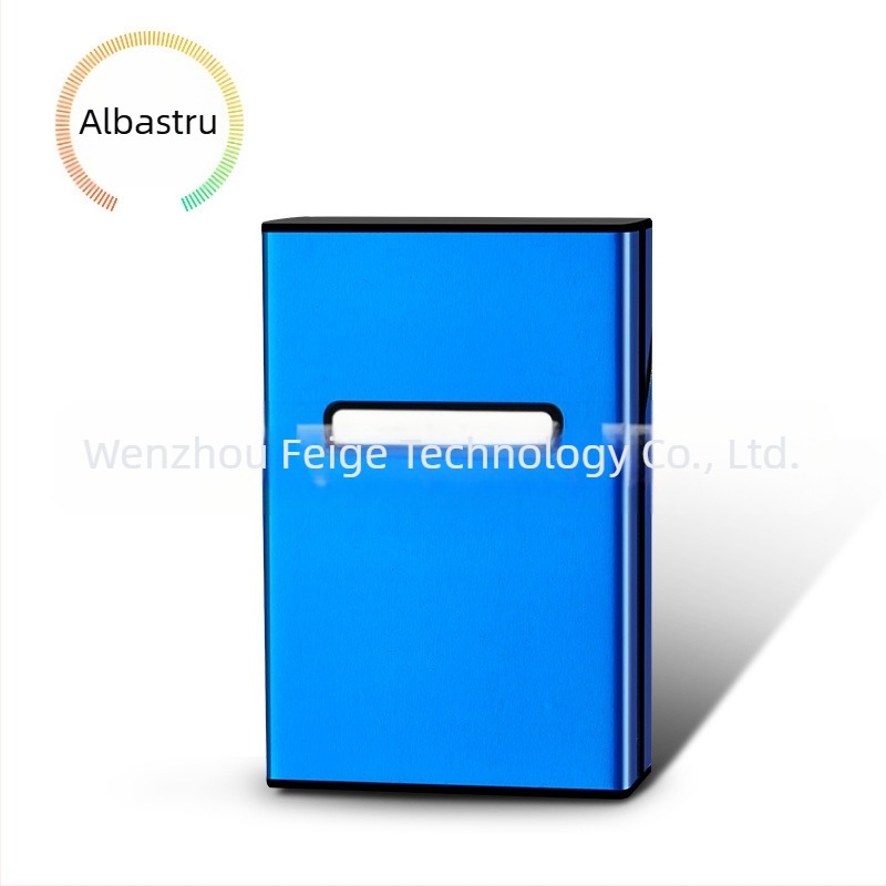 Toc de țigară personalizat la modă, pachet de 20, toc de țigară automat din plastic și aluminiu, pentru bărbați, cu fum grosier și lumină, toc de țigară creativ