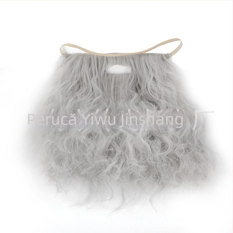 Perucă de Halloween cu barbă, barbă, Gandalf, barbă, cosplay, recuzită pentru barbă