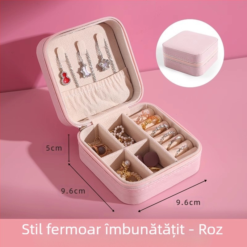 Bijuterii fine inel cercei colier cercei cercei bijuterii brățară portabil High Sense Mini carouri cutie de depozitare