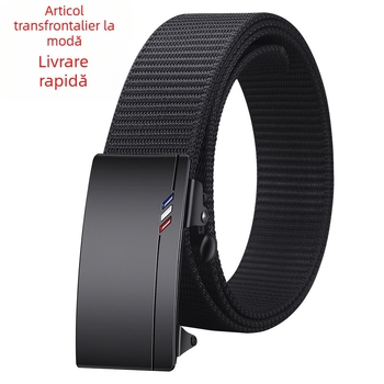 Men's fără dinți cataramă automată pânză curea modă țesute în aer liber antrenament militar țesut pantaloni nailon tactic curea exterioară