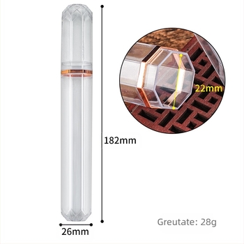 Tub de trabuc transparent din plastic, tub de trabuc hidratant portabil, tub hidratant, capac protector, cutie hidratantă pentru trabuc, set de fumat