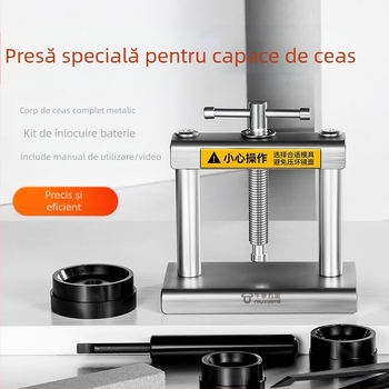 Instrument de reparare a ceasurilor, presă manuală pentru capac, schimbător de capac cu cuarț, deschizător de capac pentru baterii, instrument special de reparare