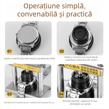 Instrument de reparare a ceasurilor, presă manuală pentru capac, schimbător de capac cu cuarț, deschizător de capac pentru baterii, instrument special de reparare