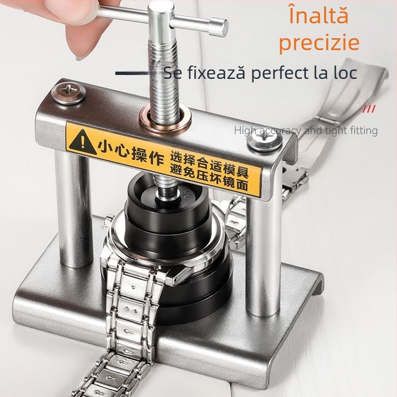 Instrument de reparare a ceasurilor, presă manuală pentru capac, schimbător de capac cu cuarț, deschizător de capac pentru baterii, instrument special de reparare