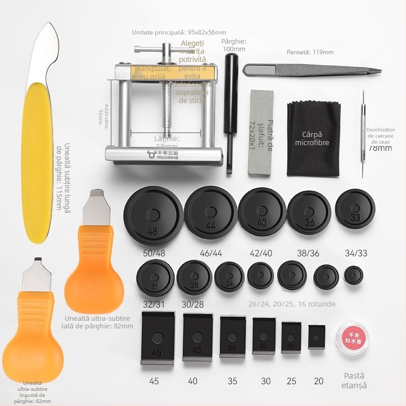 Instrument de reparare a ceasurilor, presă manuală pentru capac, schimbător de capac cu cuarț, deschizător de capac pentru baterii, instrument special de reparare