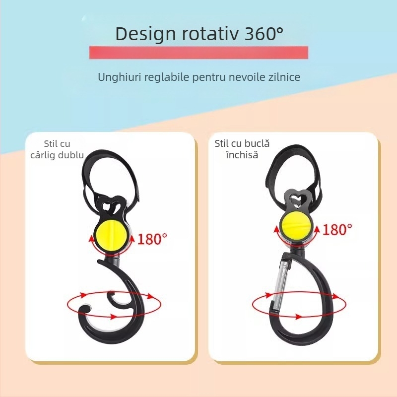 Cârlig pentru cărucior pentru genți agățate, accesorii pentru cărucior, depozitare universală