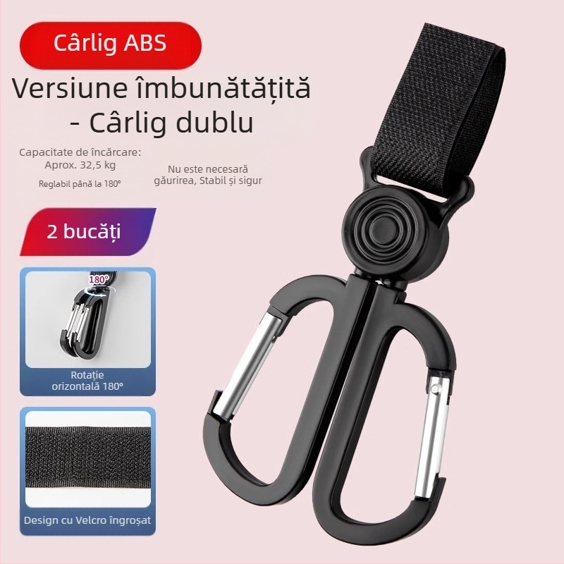 Cârlig pentru cărucior pentru genți agățate, accesorii pentru cărucior, depozitare universală