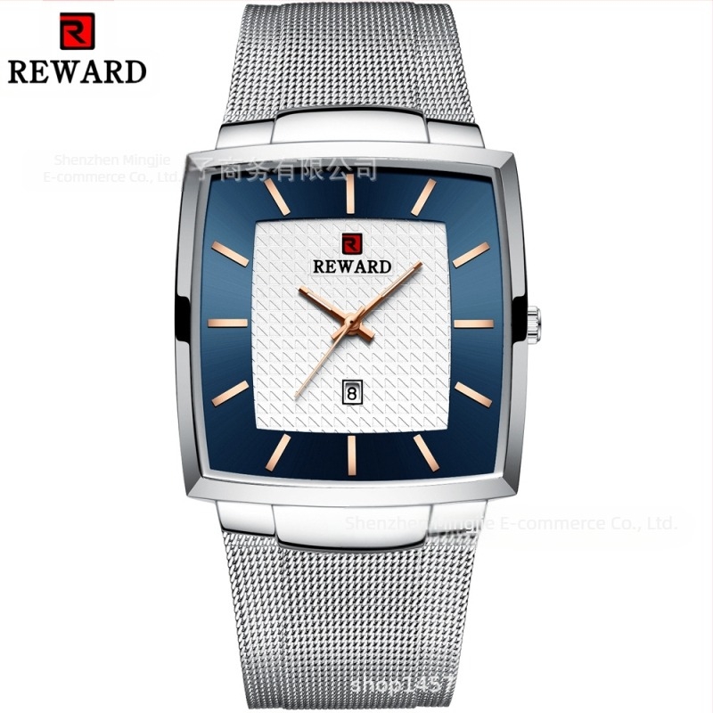 Reward Simple Ceas bărbătesc Impermeabil Calendar Curea de Plasă Ceas de Business Cu Cuarț Export Ceas bărbătesc 62009m