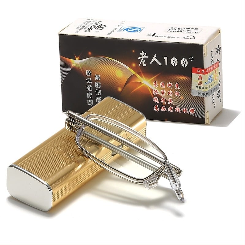 Ochelari de citit pentru vârstnici cu antenă 100, lentilă asferică din rășină, de înaltă definiție, ochelari de citit anti-oboseală pentru bărbați și femei