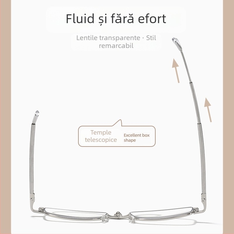 Ochelari de citit pentru vârstnici cu antenă 100, lentilă asferică din rășină, de înaltă definiție, ochelari de citit anti-oboseală pentru bărbați și femei