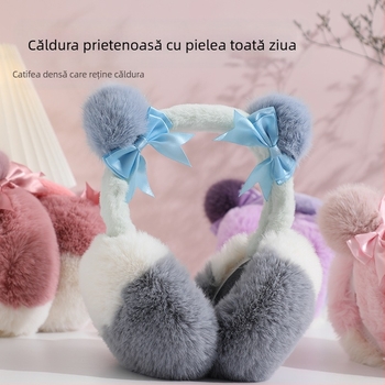 Iarna noi calde căști pentru urechi studente de sex feminin toamna și iarna navetiste all-match rezistente la frig îngroșat cald ureche plus pliabil ureche sac
