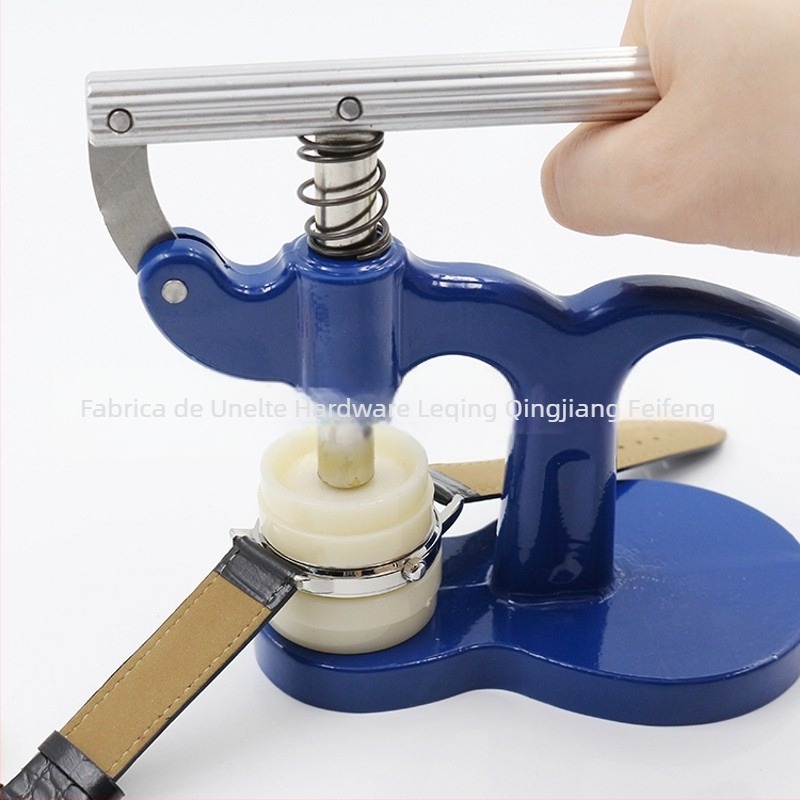 Set de reparare ceasuri Presă capac spate ceas Presă capac ceas Instrument de schimbare a bateriilor (albastru)