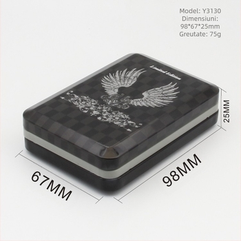 Toc de țigară, furnizat direct din fabrică, comerț exterior, toc original pentru țigări din metal pătrat, pachet de 20 de tocuri din plastic, tablă de oțel