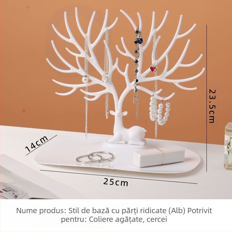 Cercei cercei cercei colier bijuterii depozitare cutie transparentă capacitate mare accesorii de păr masă de toaletă raft de afișare