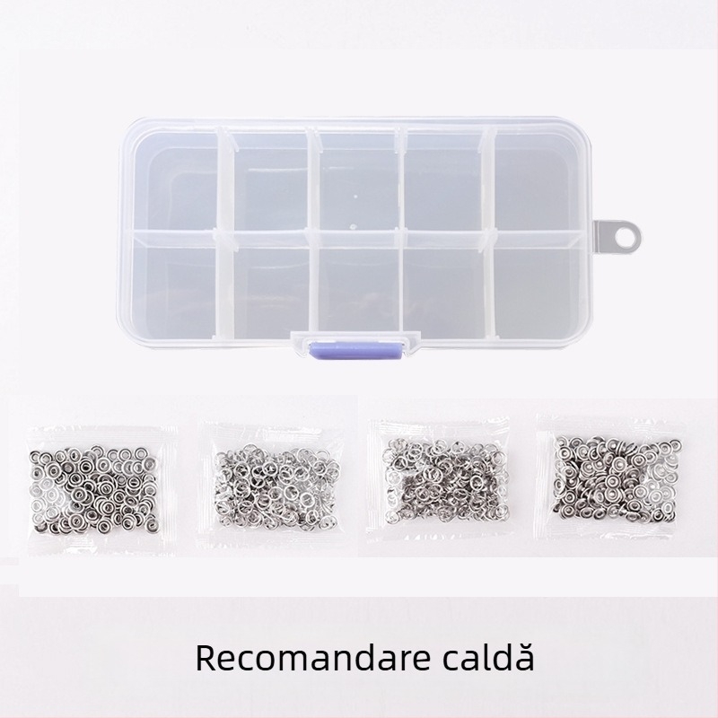 Set de scule pentru instalare cataramă cu cinci țepi, suport pentru pilotă pentru haine de bebeluși fără cuie și cusături, nasture cu capsă, cataramă pentru soacră, nasture mic