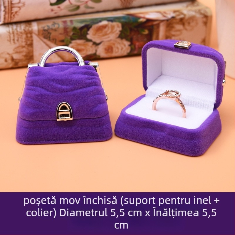 Cutie de bijuterii ambalaj bijuterii cutie de bijuterii flanel cutie de bijuterii fabrică en-gros vânzări directe