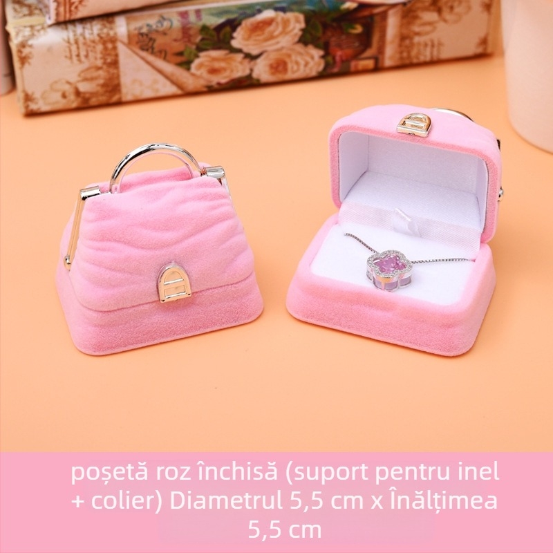 Cutie de bijuterii ambalaj bijuterii cutie de bijuterii flanel cutie de bijuterii fabrică en-gros vânzări directe