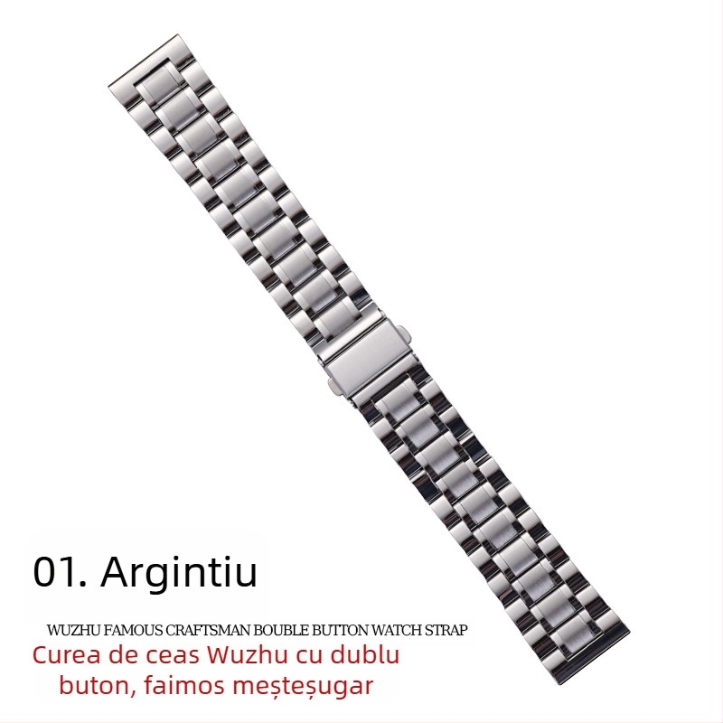 Pentru Apple applewatch cu cinci mărgele, cataramă solidă cu fluture, iwatch, curea de ceas din oțel inoxidabil Huawei