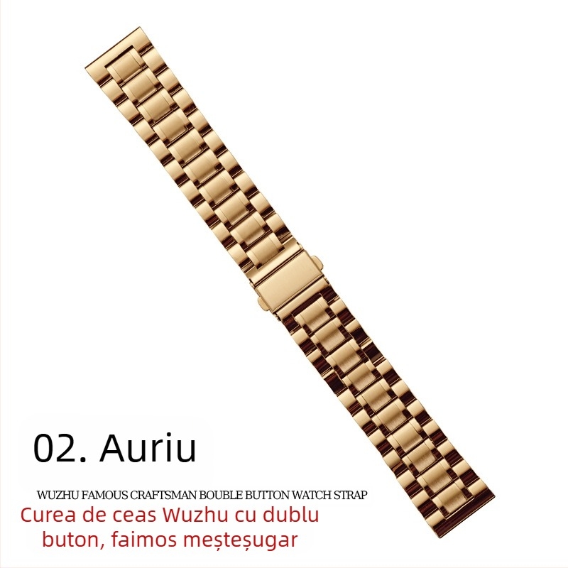 Pentru Apple applewatch cu cinci mărgele, cataramă solidă cu fluture, iwatch, curea de ceas din oțel inoxidabil Huawei