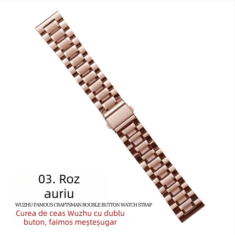 Pentru Apple applewatch cu cinci mărgele, cataramă solidă cu fluture, iwatch, curea de ceas din oțel inoxidabil Huawei