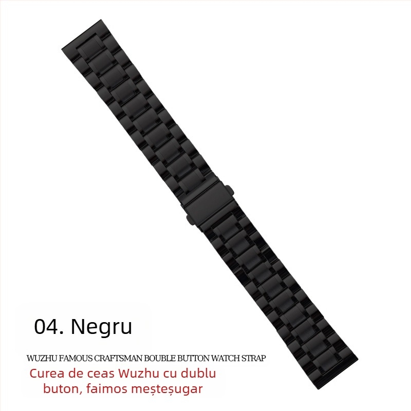 Pentru Apple applewatch cu cinci mărgele, cataramă solidă cu fluture, iwatch, curea de ceas din oțel inoxidabil Huawei