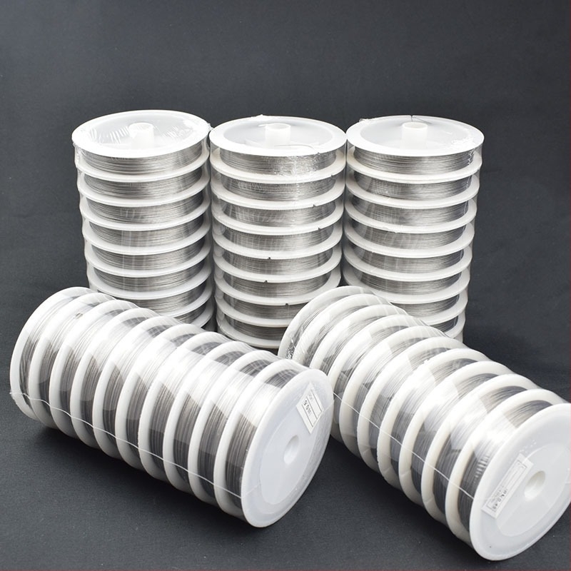 Sârmă de oțel moale acoperită cu plastic neelastică, ac de plumb, colier subțire din sârmă de oțel, brățară din sârmă de oțel, accesorii DIY, material