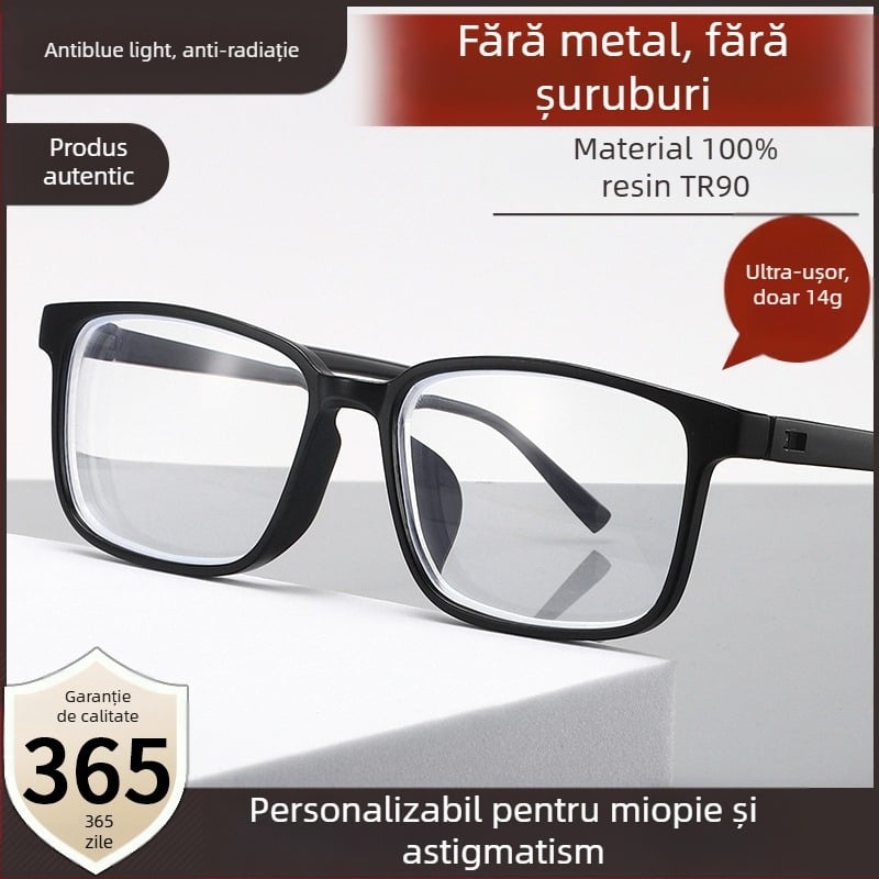 Ochelari de vedere TR90 pentru prezbiopi, fără șuruburi, sport, anti-lumină albastră, ochelari de vedere pentru prezbiopi, comerț exterior, pentru bărbați și femei, stand de vedere pentru închisoare
