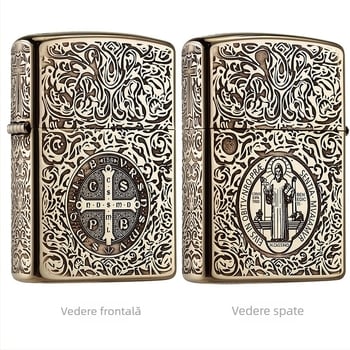 Brichetă ZORRO ZORRO cu kerosen pur, sculptură cu laser în profunzime, lustruire manuală, sculptură clasică pe patru laturi, multi-imagine opțională