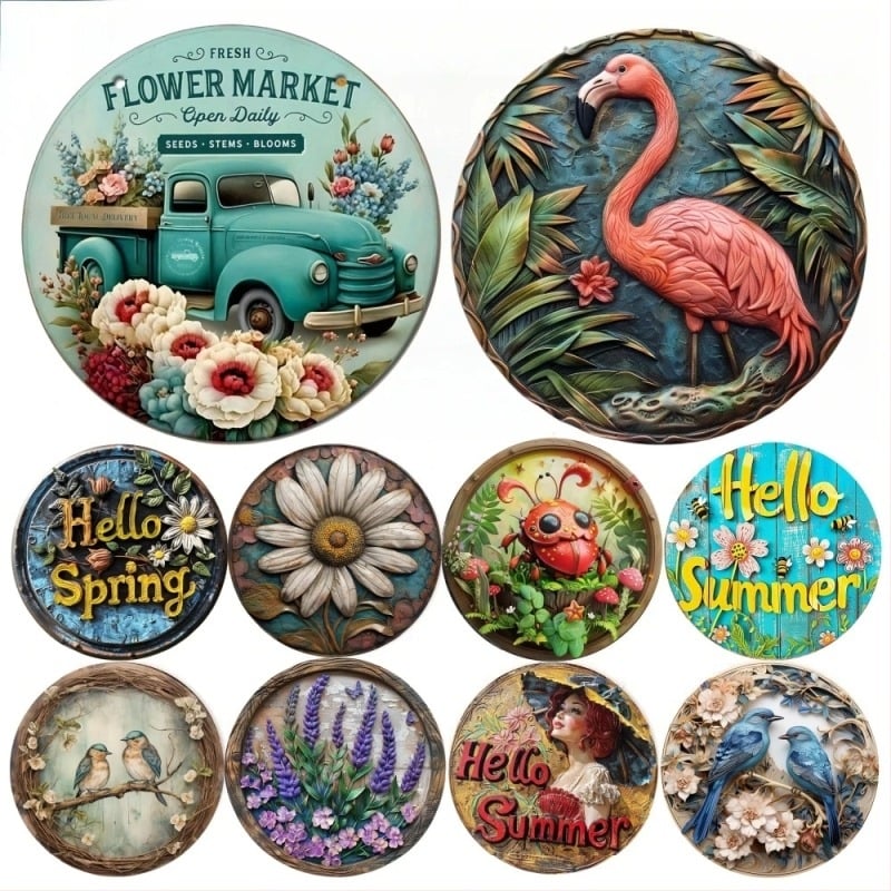 Exploziile transfrontaliere susțin o generație de păr, pandantiv decorativ rotund din aluminiu, cu grosimea de 20x20 cm